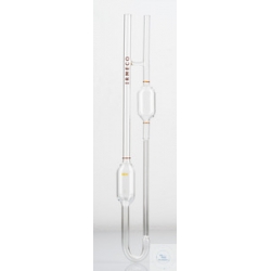 Viscosimetro forma a U a flusso inverso per liquidi trasparenti K  10,0 range di misura   2000,0- 10000 cSt